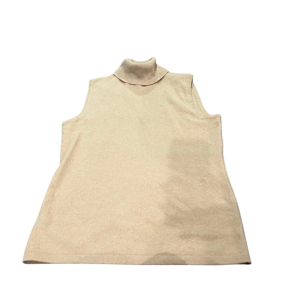 Cashmere Lord & Taylor Beige Turtle Neck Size Medium